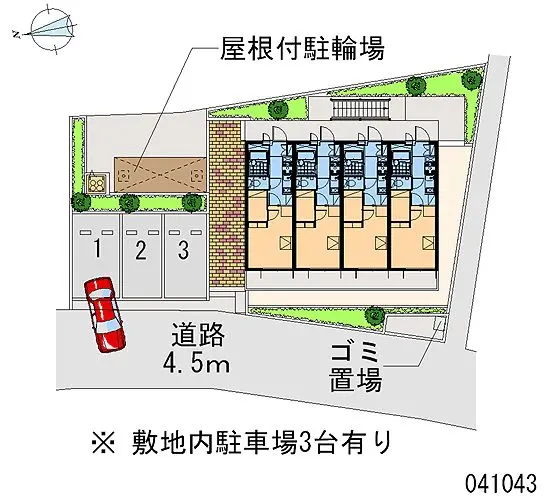 ★手数料０円★秦野市鶴巻南４丁目　月極駐車場（LP）